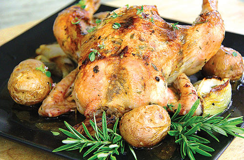 Chicken Week: Lemon-Thyme Herb Butter Roasted Chicken | be mindful. be ...